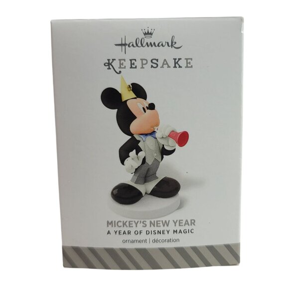 Hallmark Mickey Ornament Mickey's New Year a Year of Disney Original Box 2014 - Picture 8 of 12